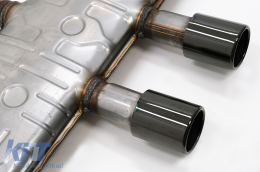 Plíres svsthma exatmíseos katállhlo gia VW Golf 5 R32 (2003-2007) Golf 6 R20 (2008-2013) Catback Muffler Piáno Mavro-image-6095452