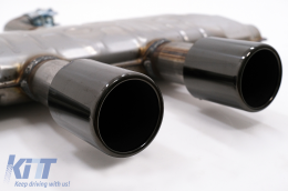 Plíres svsthma exatmíseos katállhlo gia VW Golf 5 R32 (2003-2007) Golf 6 R20 (2008-2013) Catback Muffler Piáno Mavro-image-6095453