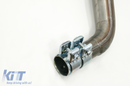 Plíres svsthma exatmíseos katállhlo gia VW Golf 5 R32 (2003-2007) Golf 6 R20 (2008-2013) Catback Muffler Piáno Mavro-image-6095456