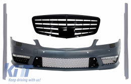 image-71-Plírhs diátaxh Emprós Profulaktíras me Kentrikí grília katállhlh gia Mercedes S-Class W221 (2005-2010) S63 S65 Schediasmós kai Plaϊná Kit kontí ékdosh