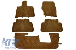 image-13-Podne obloge/ tepisi Guma prostirke prikladne za Audi Q7 4L (2006-2015) 5/7 sjedala, pješčano smeđa