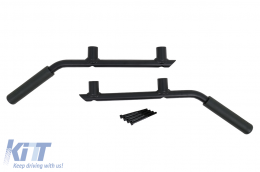 Poignées maintien barre avant et arrière pour Jeep Wrangler III SUV JK 07-17 Noir-image-6091147