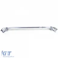 Polierte Aluminium-Strebe vorne, geeignet für Opel Astra G 1998-2004-image-6190439