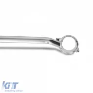 Polierte Aluminium-Strebenverstärkung vorne, geeignet für Opel Astra H 04-10 Sedan Caravan GTC TwinTop-image-6195785