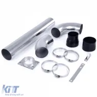 Poliertes Aluminium-Luftansaugrohr-Set, universell geeignet für Sportluftfilter-image-6277198