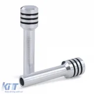 Polírozott alumínium ajtózár gomb pár BMW 3-as E36 90-96 E30 83-90-image-6209412