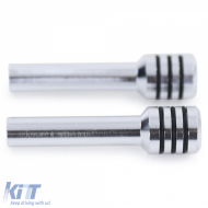 Polírozott alumínium ajtózár gomb pár BMW 3-as E36 90-96 E30 83-90-image-6209416