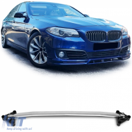 Polished aluminum strut brace for engine compartment suitable for 5 Series BMW F10 F11 2010-2017 - ODETB6012368