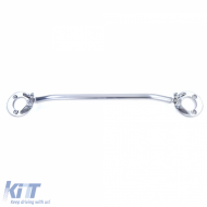 Polished front aluminum strut brace suitable for 3 Series BMW E36 6 cyl 320i 325i 90-99-image-6210071
