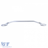 Polished front aluminum strut brace suitable for 3 Series BMW E36 6 cyl 320i 325i 90-99-image-6210072