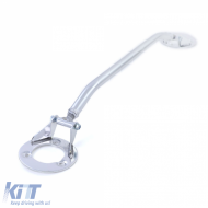 Polished front aluminum strut brace suitable for 3 Series BMW E36 6 cyl 320i 325i 90-99-image-6210073