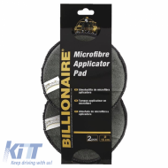 Polishing Microfiber Applicator Pad 15cm Billionaire BLN0545 Grey 2 Pieces - CGRCMAR6038878
