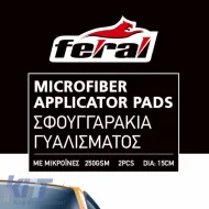Polishing Sponges Microfiber Detailing Pro Feral Applicator Pad Gray 15cm 2 Pieces-image-6320764