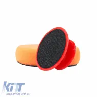 Polishing Sponges with Handle 10cm Set of 6 Pieces Orange Color-image-6306203