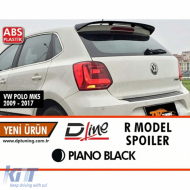Polo Mk5 R Style Rear Spoiler Piano Black ABS / 2011-2018 - DTSV6026129