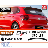 Polo Mk6 GTI Style Rear Spoiler Piano Black ABS / 2019 - - DTSV6026125