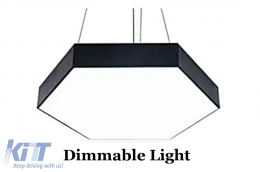 Polyélaios Exágonos HoneyComb Sýstima fotismoú orofís 6500K Diámetros 60cm fotismoú-image-6114621