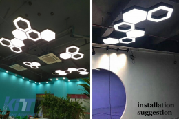 Polyélaios Exágonos HoneyComb Sýstima fotismoú orofís 6500K Diámetros 60cm-image-6114632