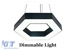 Polyélaios Exágonos HoneyComb Sýstima fotismoú orofís 6500K Diámetros 60cm fotismoú-image-6114625