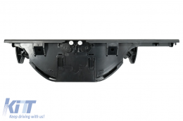 Portabicchieri anteriore adatto per BMW 5 Berlina Touring E39 1995-2004 RHD (Guida a destra) Nero-image-6075044