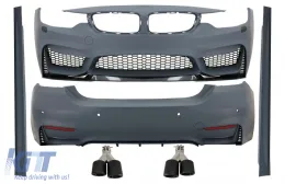 image-63-Potpuni komplet karoserije prikladan za BMW serije 4 F32 F33 Kupe Kabrio (2013. i gore) s dvostrukim vrhovima prigušivača ispušnih plinova M4 Dizjan od Karbosnko vlakno