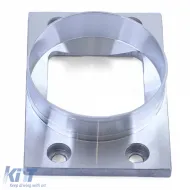 Power pipe sports air filter connection adapter round 70mm to square 100x70mm-image-6277258