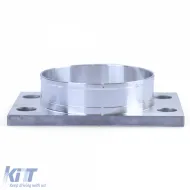 Power pipe sports air filter connection adapter round 70mm to square 100x70mm-image-6277259