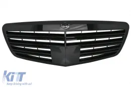 image-50-Prednja rešetka prikladna za Mercedes S-Class W221 Facelift (2010-2013) S65 Dizjan Piano crna