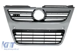 image-15-Prednja rešetka prikladna za VW Passat 3C (2007-2010) Potpuno kromirana samo za R36 OEM Branik s PDC-om