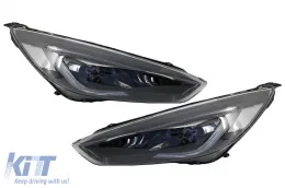 image-63-Prednja svijetla LED DRL prikladna za FORD Focus III Mk3 RHD (2015-2017) Bi-Xenon Dizjan Dinamički tekući pokazivači smjera Demon Look