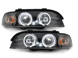 image-62-Prednja svijetla prikladna za BMW serije 5 E39 (1995-2000) Angel Eyes 2 Halo felge crne