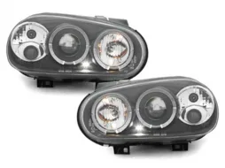 image-56-Prednja svijetla prikladna za VW Golf 4 IV (19997-2004) Angel Eyes 2 Halo felge crne