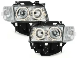 image-1-Prednja svijetla prikladna za VW T4 (08.1996-03.2003) Angel Eyes 2 Halo felge Krom