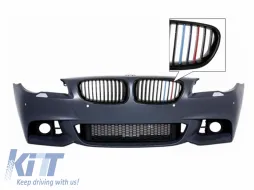 image-45-Prednji Branik M-Technik Dizjan bez Svijetla za maglu/maglenke sa središnjim Maske 3 boje M-Power pogodan za BMW serije 5 F10 F11 LCI 2015+