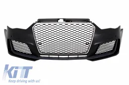 image-31-Prednji Branik prikladan za AUDI A3 8V (2012-2015) 5D Hatchback Sportback RS3 Look Chrome Black