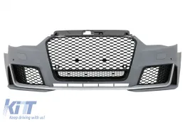 image-42-Prednji Branik prikladan za Audi A3 8V (2012-2015) Hatchback Sportback RS3 Dizjan Briljantno crna