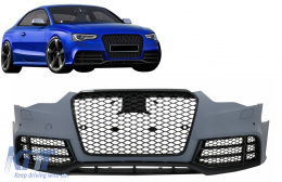 image-37-Prednji Branik prikladan za Audi A5 8T Facelift (2012-2016) RS5 Dizjan sa saćastim Maske