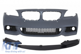 image-8-Prednji Branik prikladan za BMW F10 F11 serije 5 (2011-2017) s produženim Lip M-Perfomance dizajn