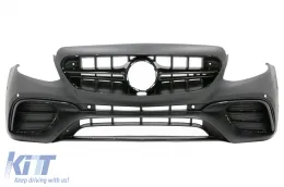image-39-Prednji Branik prikladan za Mercedes E-Class W213 S213 C238 A238 (2016-2019) E63 Dizjan Black Edition