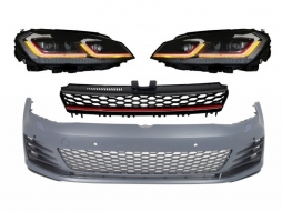 image-46-Prednji Branik prikladan za VW Golf VII 7 5G (2013-2017) s LED Prednja svijetla G7.5 GTI izgled sa sekvencijalnim dinamičkim svjetlima za okretanje