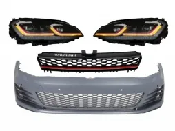 image-67-Prednji Branik prikladan za VW Golf VII 7 5G (2013-2017) s LED Prednja svijetla G7.5 GTI izgled sa sekvencijalnim dinamičkim svjetlima za okretanje