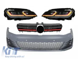 image-47-Prednji Branik prikladan za VW Golf VII 7 5G (2013-2017) s LED Prednja svijetla G7.5 GTI izgled sa sekvencijalnim dinamičkim svjetlima za okretanje