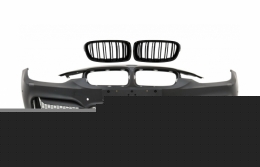image-49-Prednji Branik s dvostrukim prugama na Maske rešetkama pogodan za BMW serije 3 F30 F31 Pre-LCI & LCI (2011-2018) M4 Dizjan