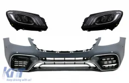 image-65-Prednji Branik s Prednja svijetla Full LED pogodan za Mercedes S-Class W222 (2013-06.2017) S63 Dizjan