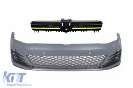 image-55-Prednji Branik sa središnjom rešetkom pogodan za VW Golf 7 VII 5G (2013-2017) Žuti umeci