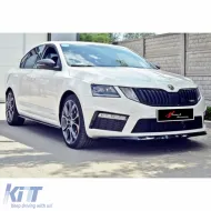 image-7-Prednji lip prikladan za Octavia MK3 VRS u piano crnoj, vakuumskoj plastici / 2013-2017