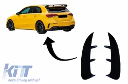image-42-Preklopi stražnjeg branika Branik Bočne peraje prikladne za MERCEDES A Klasa W177 (04.2018-up) Hatchback A35 Dizjan Black Edition