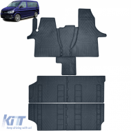 image-18-Prémium gumiszőnyeg garnitúra, 8-részes, VW T6.1 Multivan 2019-től