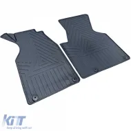 Premium Gummifußmatten schwarz, geeignet für VW T4 Bus Transporter Caravelle 1990-2003-image-6210370