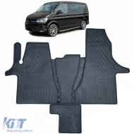 image-41-Premium Gummifußmatten-Set 4-teilig geeignet für VW Bus Transporter T6.1 ab 2019